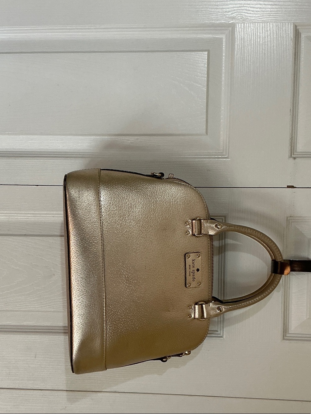 Kate Spade Metallic Gold Satchel Handbag
